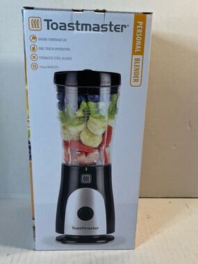 Toastmaster Black Personal Blender - Compact One-Touch 15oz